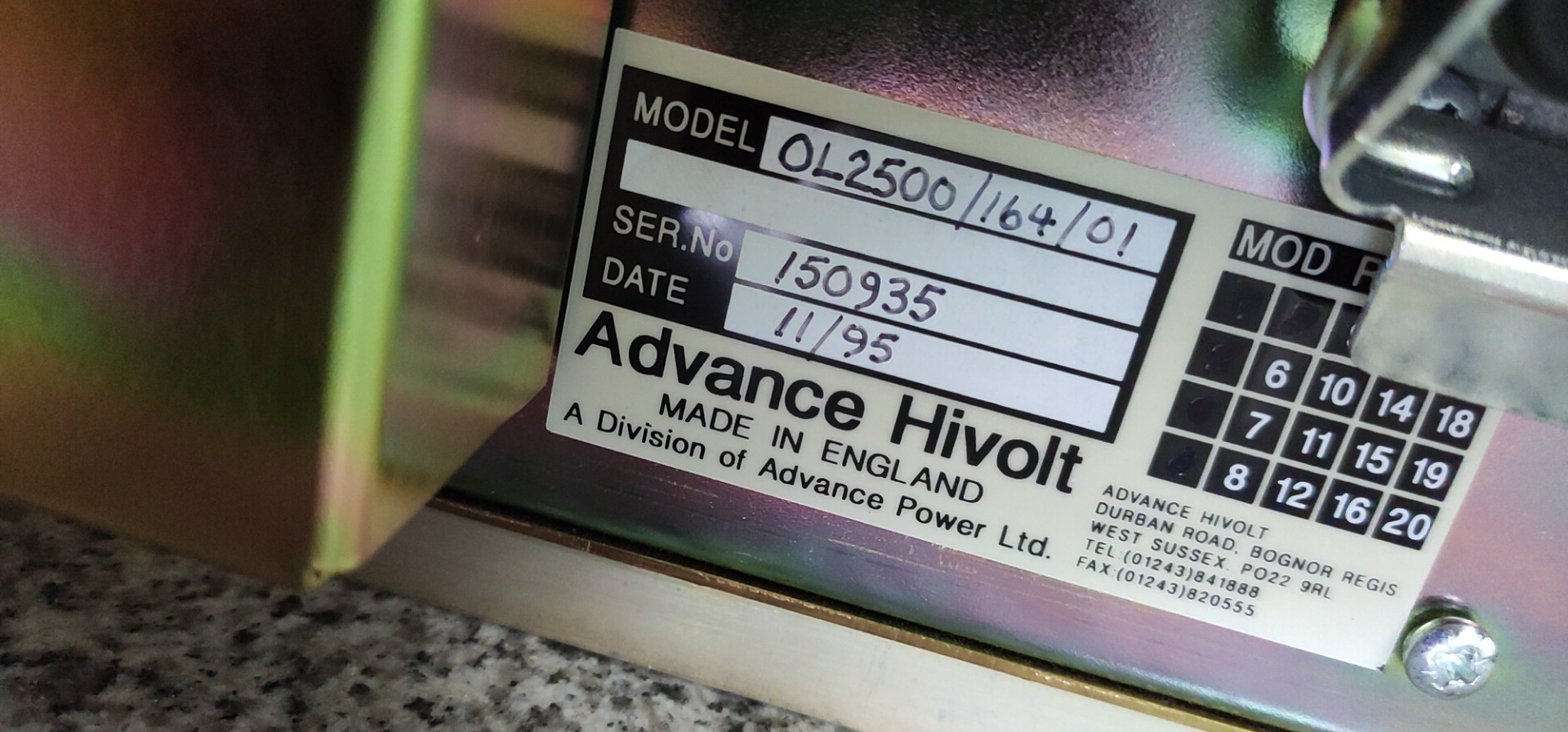 高壓電源維修-Advance Hivolt